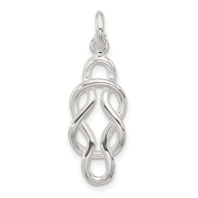 Sterling silver knot pendant