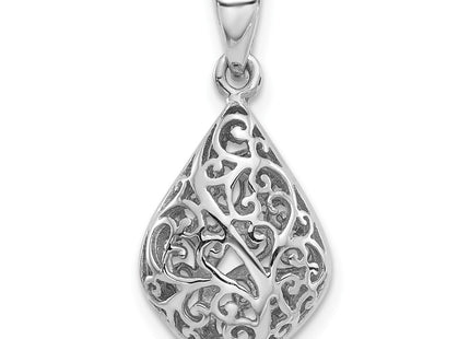 Sterling silver teardrop pendant
