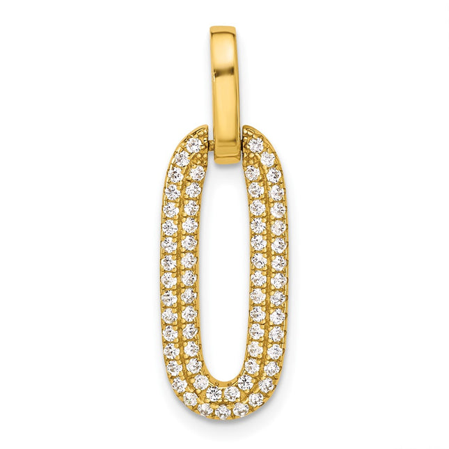 Sterling Silver Pendants Style QP5745GP - Classique Jewelry Inc.