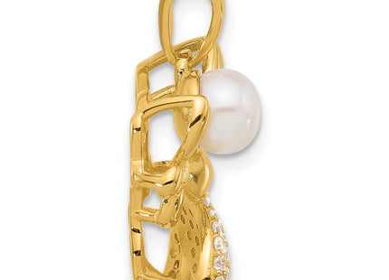 SS/Gold Plated Pendants Style QP5774GP - Classique Jewelry Inc.