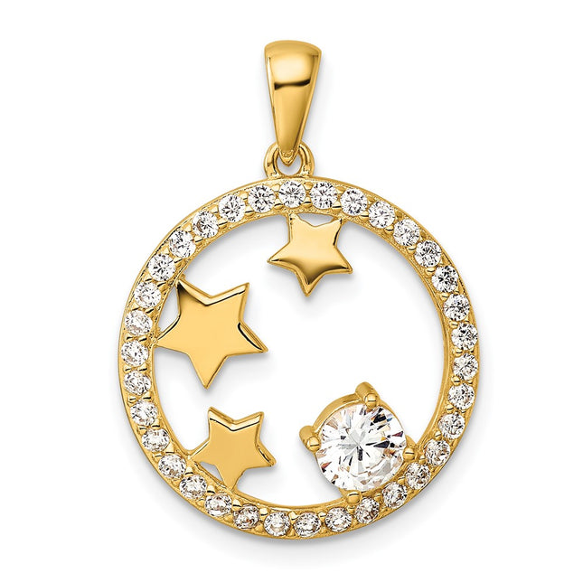 SS/Gold Plated Pendants Style QP5798 - Classique Jewelry Inc.