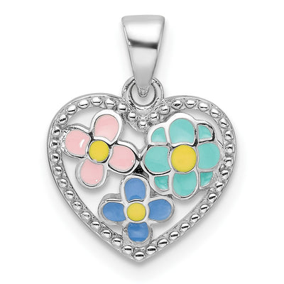 Sterling silver heart pendant