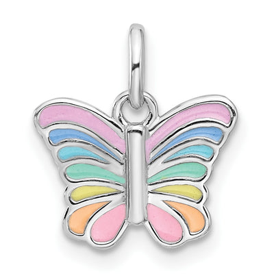 Sterling silver butterfly pendant