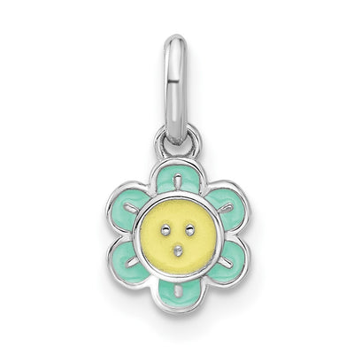 Sterling silver flower pendant