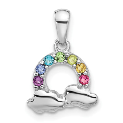Sterling silver crystal pendant