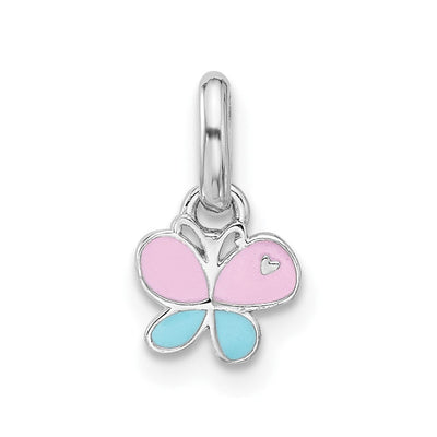 Sterling silver butterfly pendant