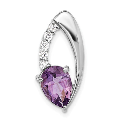 Sterling silver cubic zirconia chain