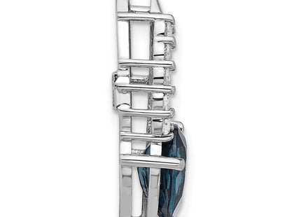 Sterling silver cubic zirconia chain, alternate view