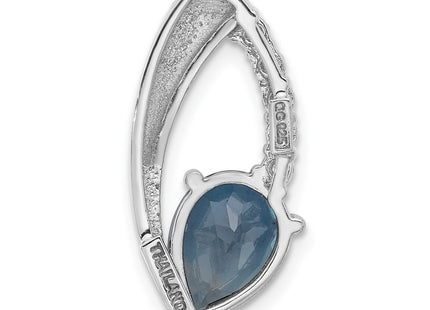 Sterling silver cubic zirconia chain, another view
