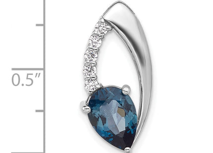 Sterling silver cubic zirconia chain, further view