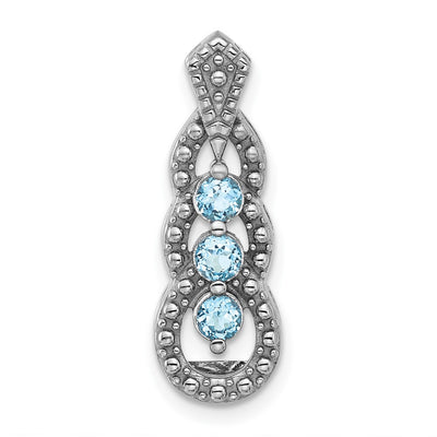 Sterling silver blue topaz chain