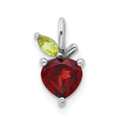 Sterling silver peridot pendant
