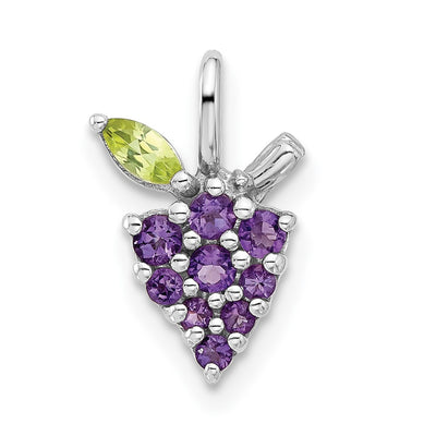 Sterling silver amethyst pendant