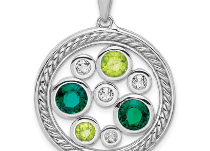 Sterling Silver Pendants Style QP5898PE - Classique Jewelry Inc.