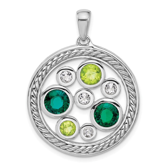 Sterling Silver Pendants Style QP5898PE - Classique Jewelry Inc.
