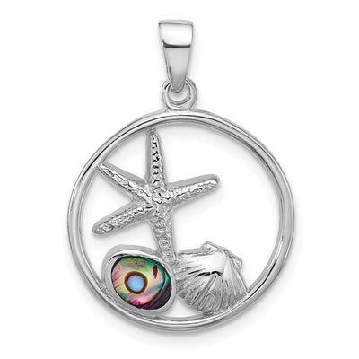 Sterling silver starfish pendant
