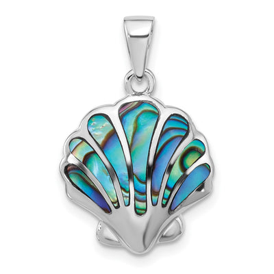 Sterling silver abalone pendant
