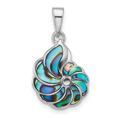Sterling silver abalone pendant