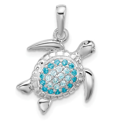 Sterling silver cubic zirconia pendant