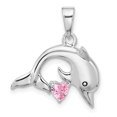 Sterling silver cubic zirconia pendant