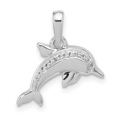 Sterling silver cubic zirconia pendant