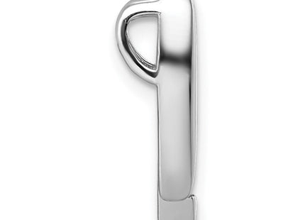 Sterling Silver Rhodium-plated CZ Chain Slide Pendant (Style QP5928)