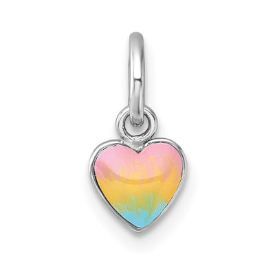 Sterling silver heart pendant