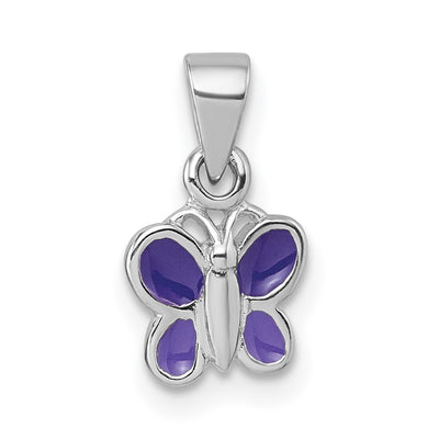 Sterling silver butterfly pendant