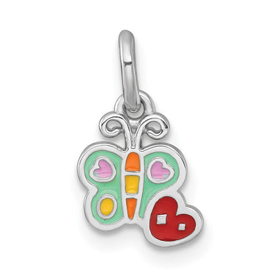 Sterling silver butterfly pendant