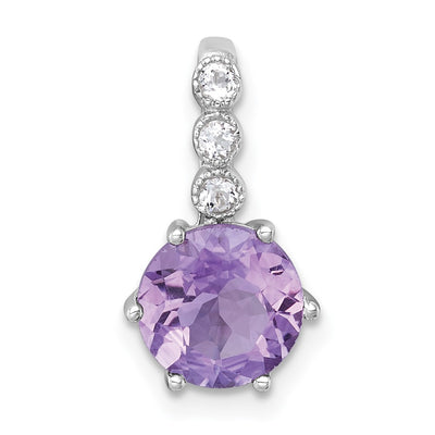 Sterling silver amethyst chain