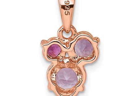SS/Rose Plated Pendants Style QP5999PQ - Classique Jewelry Inc.