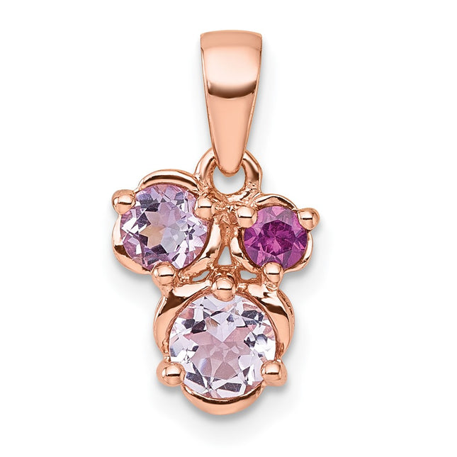 SS/Rose Plated Pendants Style QP5999PQ - Classique Jewelry Inc.