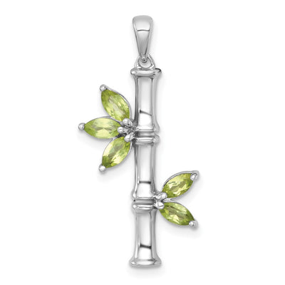 Sterling silver peridot pendant