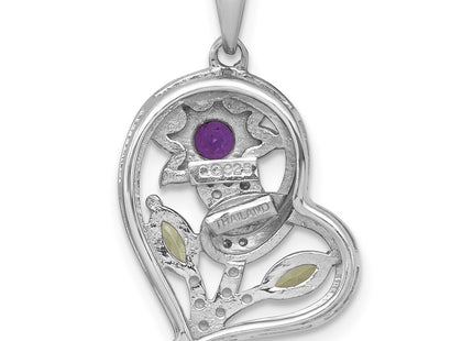 Sterling Silver Pendants Style QP6023AM - Classique Jewelry Inc.