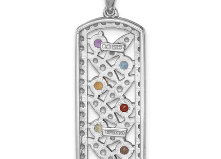 Sterling Silver Pendants Style QP6027RB - Classique Jewelry Inc.