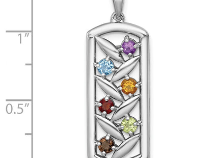 Sterling Silver Pendants Style QP6027RB - Classique Jewelry Inc.