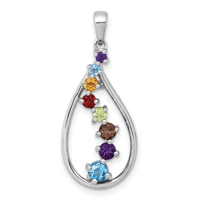 Sterling Silver Pendants Style QP6028RB - Classique Jewelry Inc.