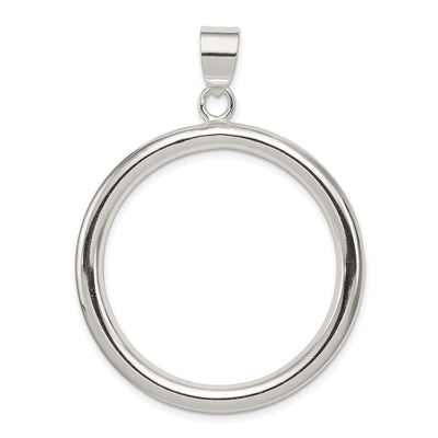 Sterling silver circle pendant