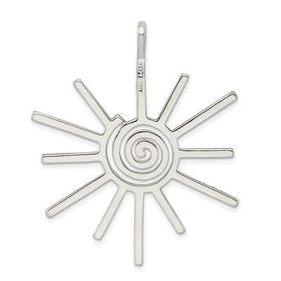 Sterling Silver Fancy Sun Pendant