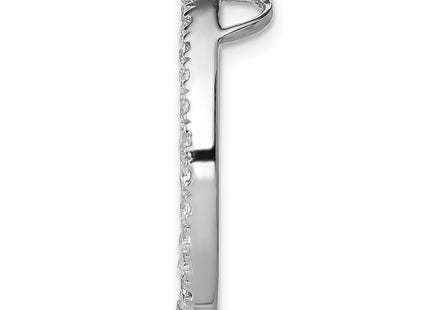 Sterling silver cubic zirconia pendant, alternate view