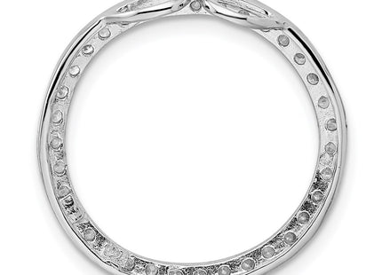 Sterling silver cubic zirconia pendant, further view