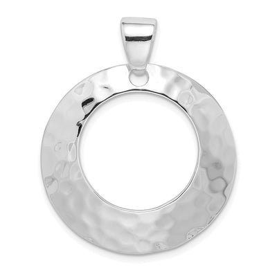 Sterling silver circle pendant