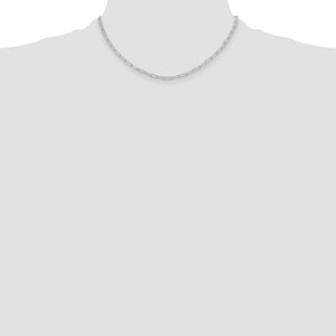 Sterling Silver Polished Paperclip Chain (Style QPCL060-16)