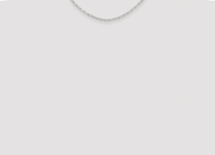 Sterling Silver Rhodium-plated Polished Elongated Cable Chain, 16 x 2.9mm