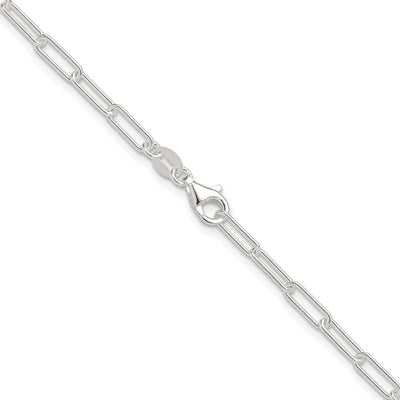 Sterling Silver Polished Paperclip Chain, 16 x 3.15mm