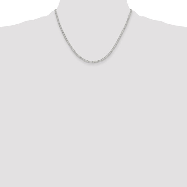 Sterling Silver Polished Paperclip Chain, 16 x 3.15mm