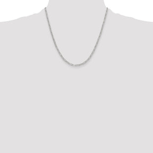 Sterling Silver Polished Paperclip Chain (Style QPCL080-20)