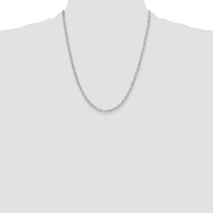 Sterling Silver Polished Paperclip Chain (Style QPCL080-22)