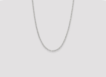 Sterling Silver Polished Paperclip Chain (Style QPCL080-24)