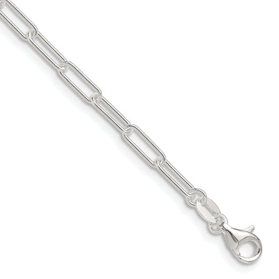 Sterling Silver Polished Paperclip Chain, 16 x 3.15mm